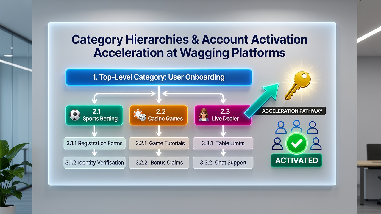 Screenshot of a betting site category menu expanding to reveal registration options alongside verification steps