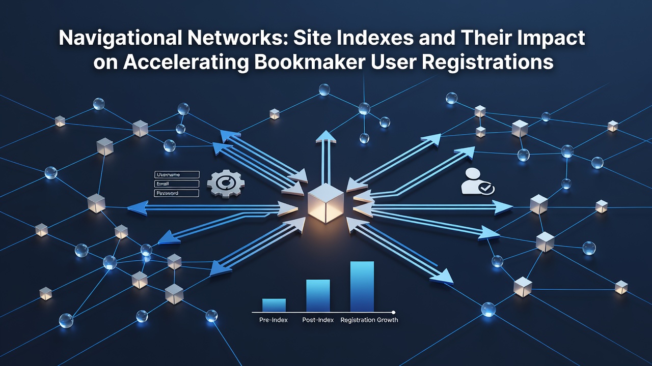 Diagram showing site index structure on a betting platform with highlighted registration paths