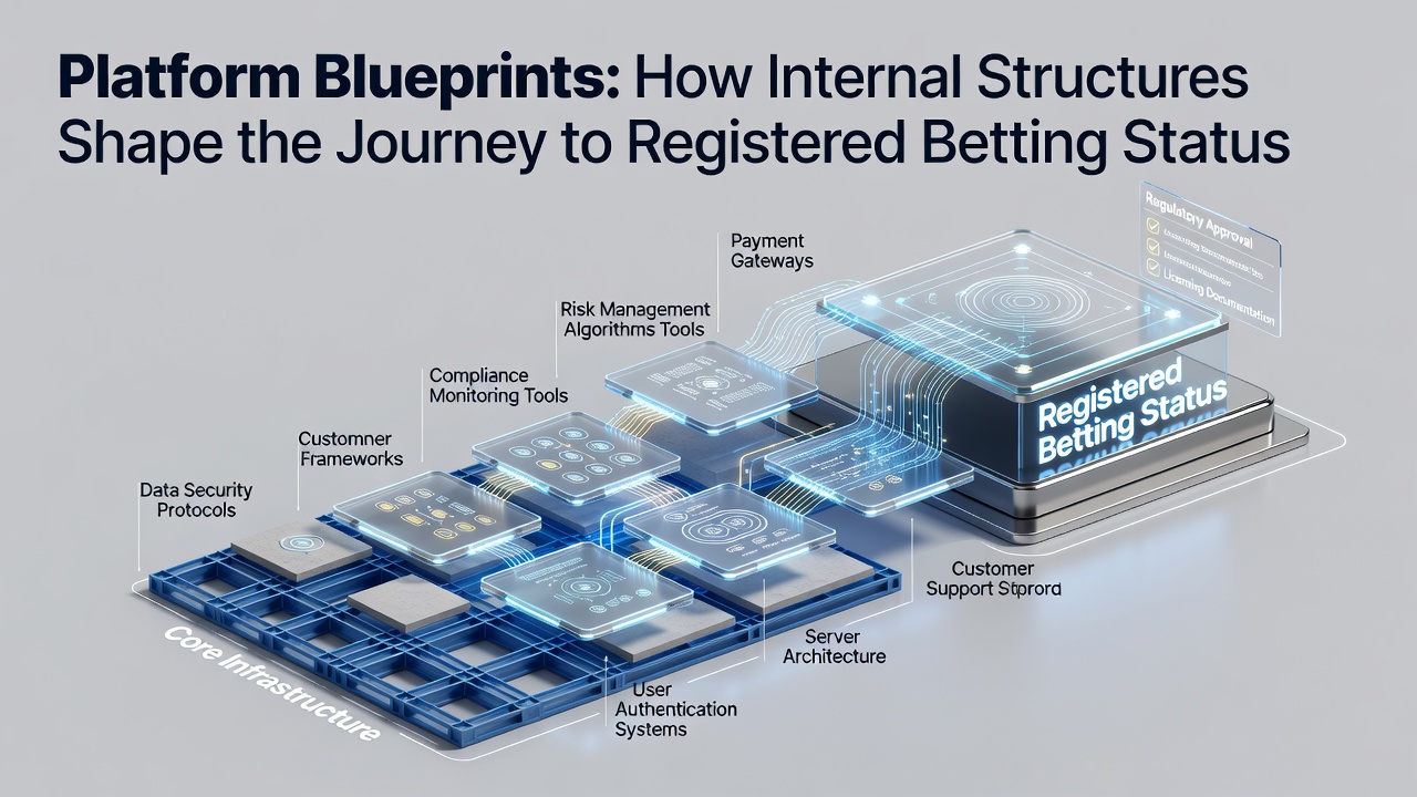 Diagram showing layered internal architecture of betting platforms including databases and verification modules